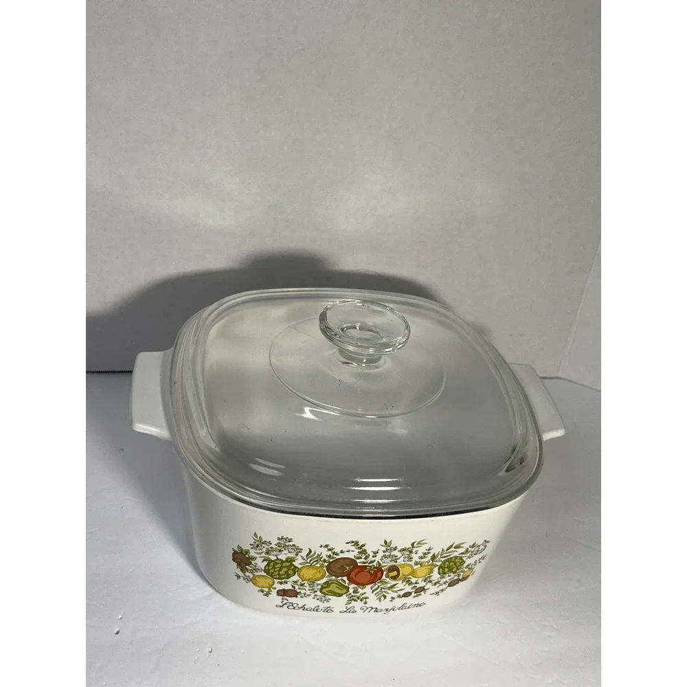 Vintage Corning Ware Spice O Life 3 Quart Dish Lid A-3-B L Echalote Marjolaine